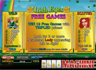 Irish Eyes slot machine